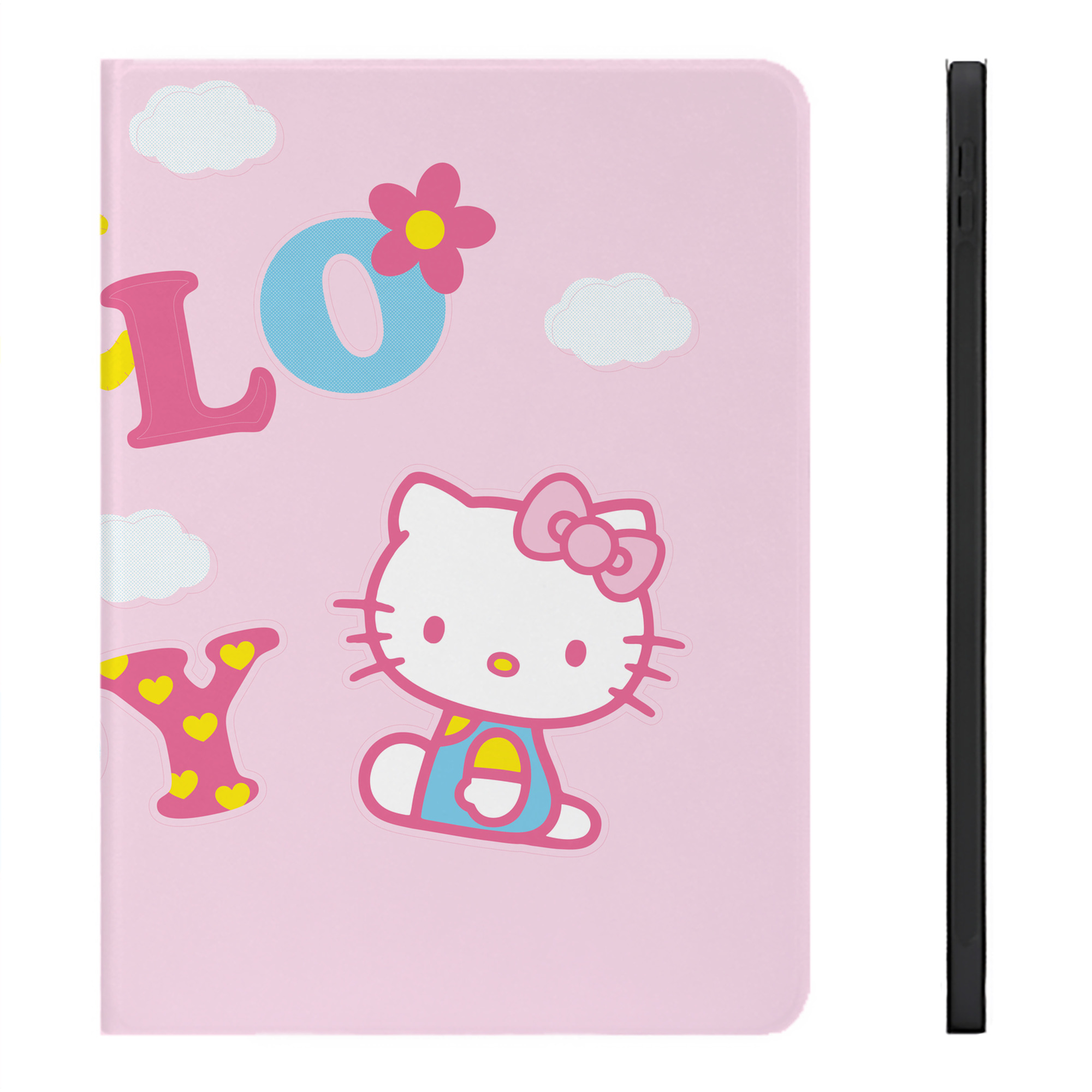 （画像用） Hello Kitty ハローキティ IPadケース ペンホルダー付き ブックスタイルデザイン